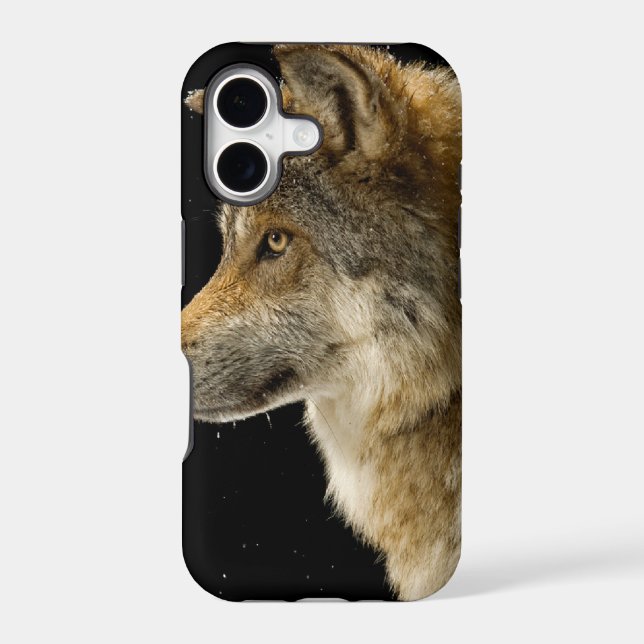 Wolf Head Side View Iphone Case (Back)