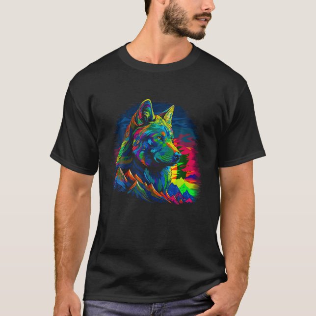 Wolf Head T Shirt (Front)