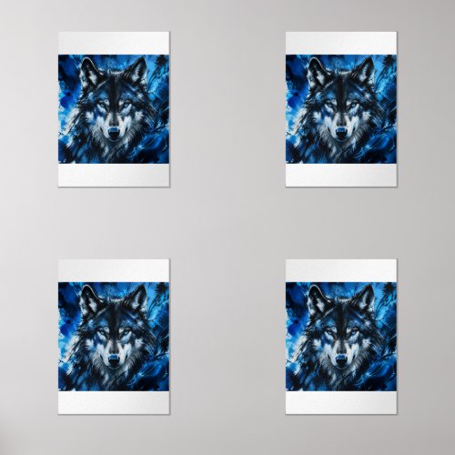 Wolf head wall art sets