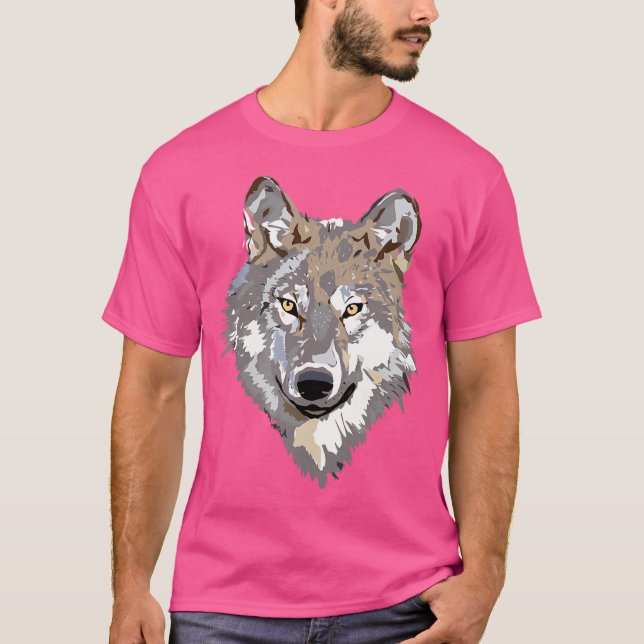 Wolf Head Wolves T-Shirt (Front)