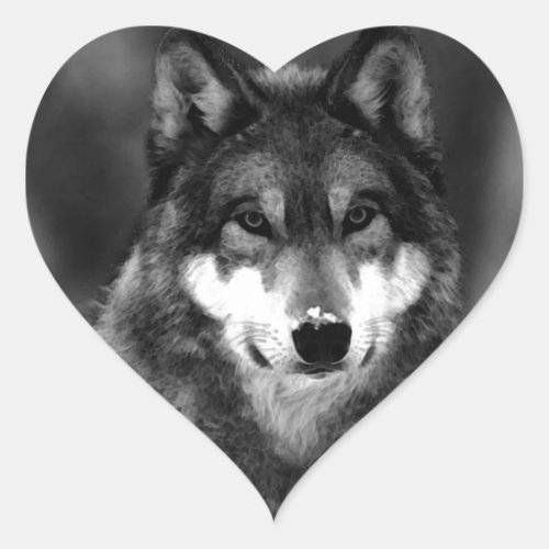 Wolf Heart Sticker