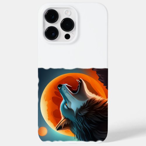 Wolf heult den Mond an  Wolf howls at the moon Case_Mate iPhone 14 Pro Max Case