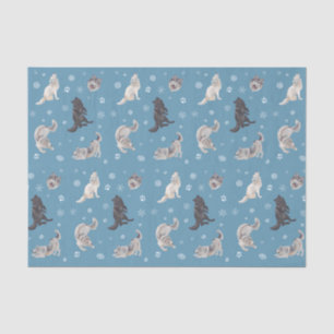 Wolf Holiday Tissue Paper