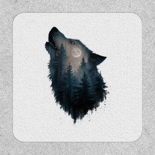 Wolf Howl Forest Moon Patch