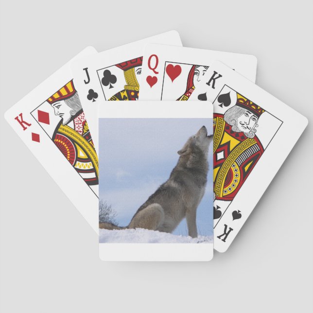Wolf Howl Poker Cards (Back)