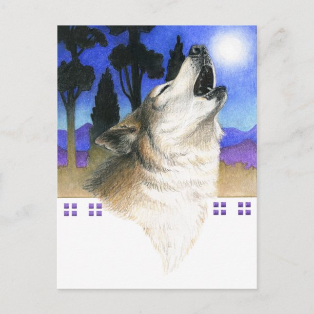 Wolf Howl Postcard (Front)