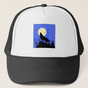 wolf howl trucker hat