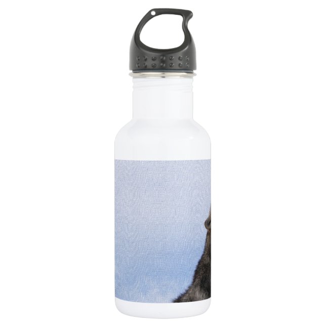 Wolf Howl Water Bottle (Front)