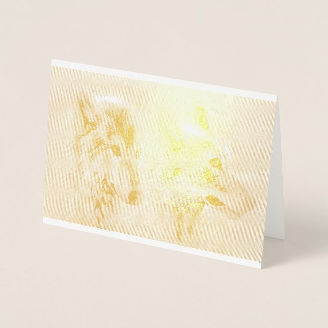 Wolf Howl Wild Life Animal Trees Destiny Destiny's Foil Card (Front)