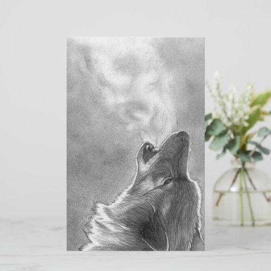 Wolf Howling (Standing Front)