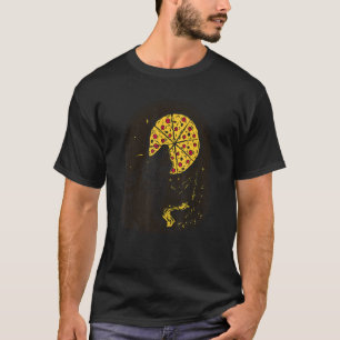 Wolf Howling At Full Pizza Moon Wolves Wolf Animal T-Shirt
