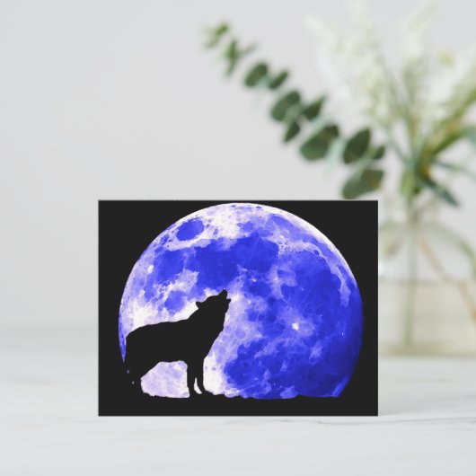 Wolf Howling at Moon (Standing Front)