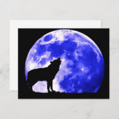 Wolf Howling at Moon (Front/Back)