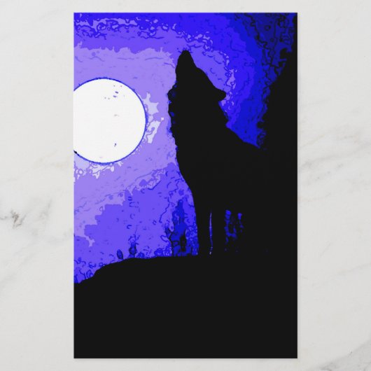 Wolf Howling at Moon (Front)