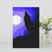 Wolf Howling at Moon (Standing Front)