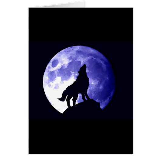 Wolf Howling at Moon (Front)