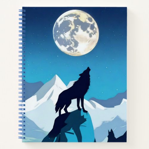 Wolf Howling at the Full Moon Journal 