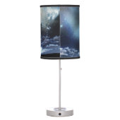 Wolf howling at the moon table lamp (Back)