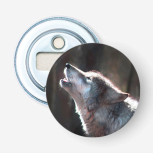 Wolf Howling Lone Wolf Bottle Opener