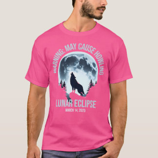 Wolf Howling Lunar Eclipse March 14 2025 Total Lun T-Shirt