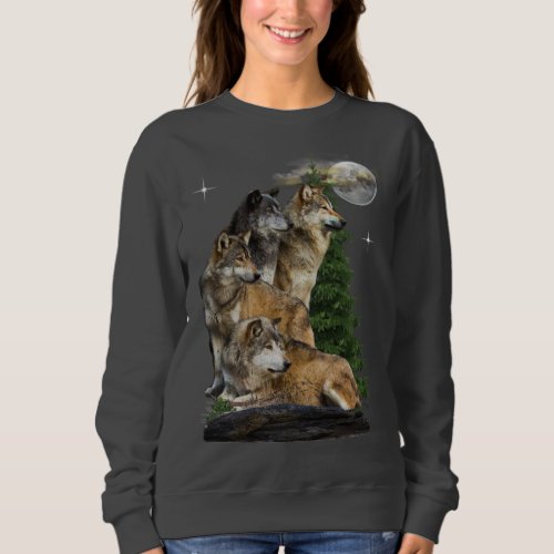 Wolf Howling Sweatshirt