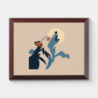 Wolf Howling - Unleash the Alph Award Plaque