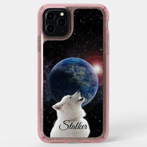 Wolf Howls Blue Moon Nebula Galaxy Scary Night Sky Speck iPhone 11 Pro Max Case