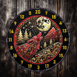 Wolf Howls Under Golden Moon’s Light Dart Board<br><div class="desc">Bring the beauty of the wild into your home with this stunning dartboard featuring a howling wolf beneath a glowing golden moon. The rich, earthy tones of red, gold, and brown capture the essence of wilderness, while the intricate details bring the scene to life. It’s the perfect addition to your...</div>