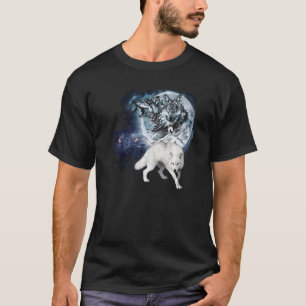 Wolf Hunting Ground Icy Forest Nature T-Shirt