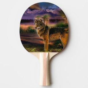 Wolf hunting in mountain ping pong paddle