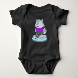 Wolf Ice hockey Ice hockey stick Baby Bodysuit