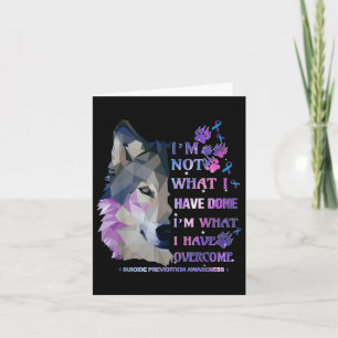 Wolf Im Not What I Have Done Im What I Have Overco Card