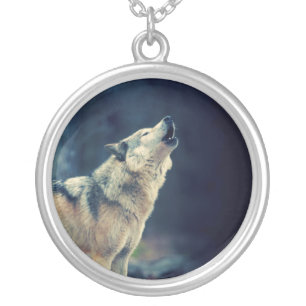 Wolf Image Pendant Animal Photo Necklace