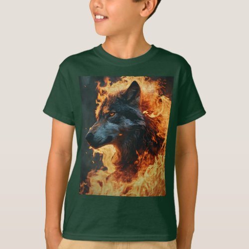 Wolf image  T_Shirt