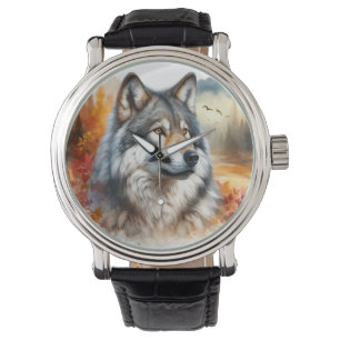Wolf in Autumn Colors: Nature’s Beauty Unleashed Watch