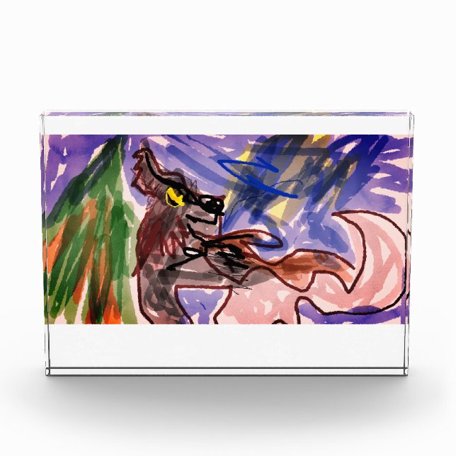 Wolf in autumn  photo block (Front)