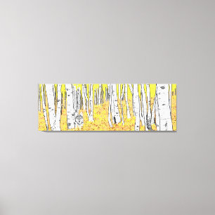 Wolf In Autumn Woods Canvas Print