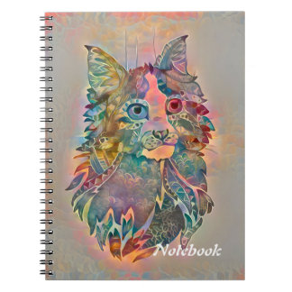 Wolf in flowers notebook