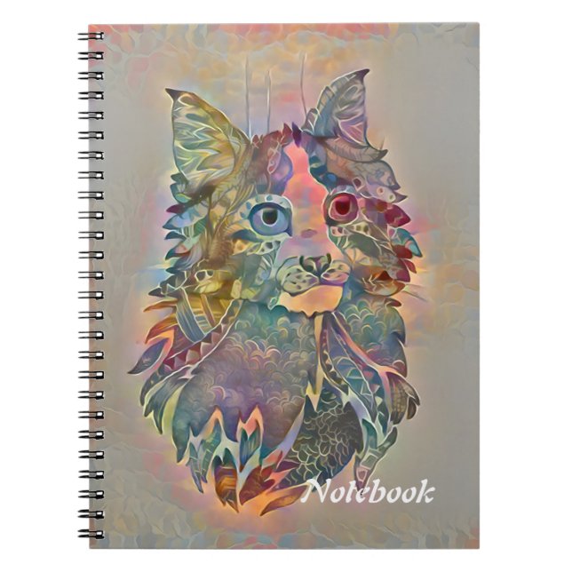 Wolf in flowers notebook (Front)