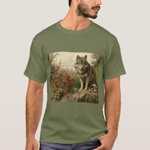 Wolf In Glen Men's T-Shirt