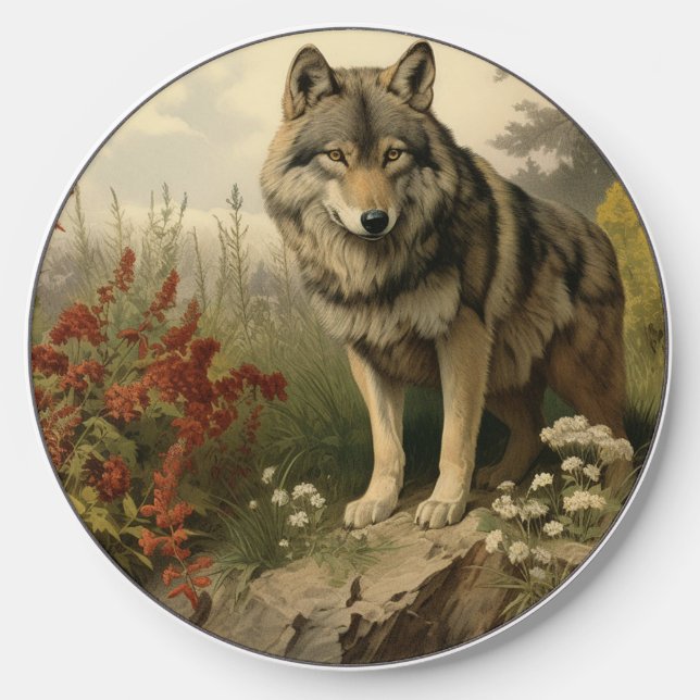 Wolf In Glen Wireless Charger (Front)