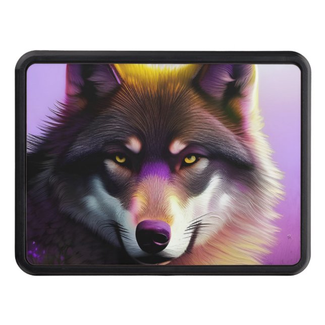 Wolf in Purple Hitch Cover (Front)