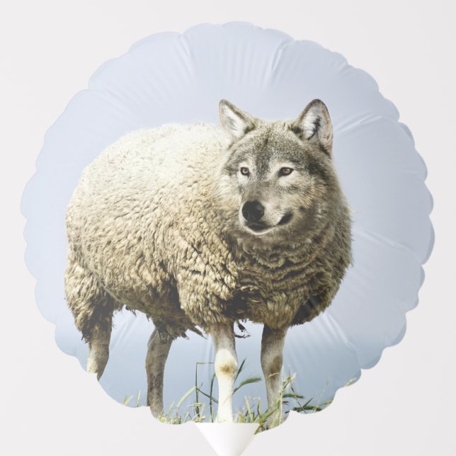 Wolf in Sheep Clothing Balloon (Front)