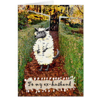 Wolf in Sheep's Clothing, To Ex Husband, humor. Cards