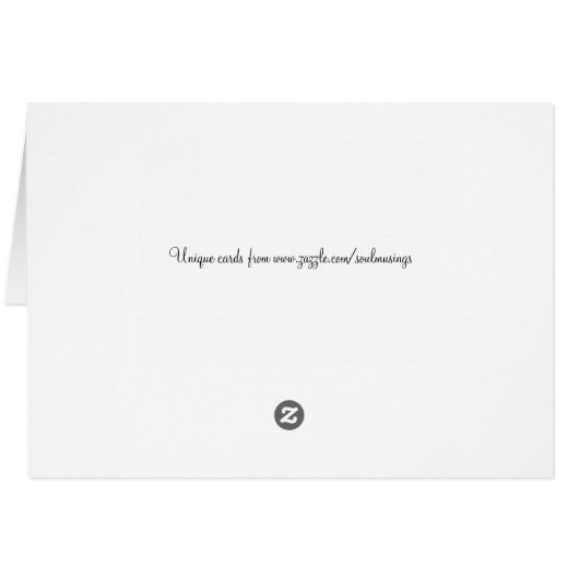 Wolf In Snow Holiday Greeting Card (Back Horizontal)