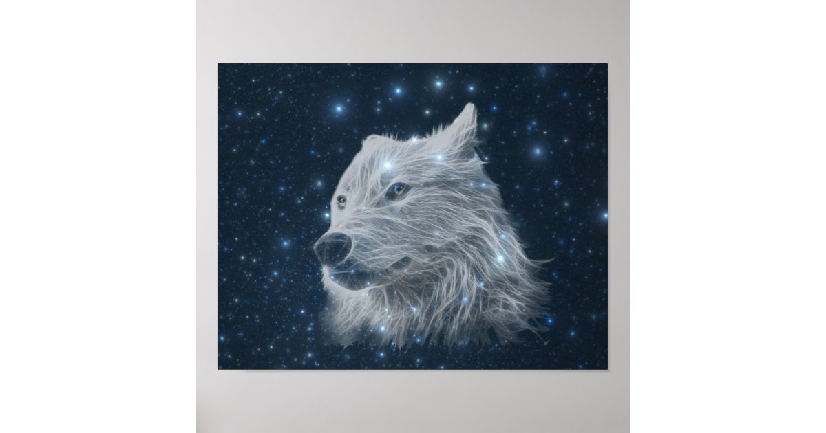 Wolf in Stars Poster | Zazzle