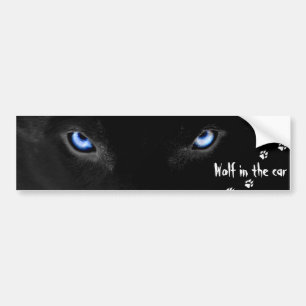 Wolf in the car bumper sticker