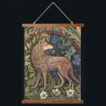 Wolf in the forest art nouveau hanging tapestry<br><div class="desc">Wolf in the forest art nouveau style.</div>