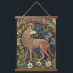 Wolf in the forest art nouveau hanging tapestry<br><div class="desc">Wolf in the forest art nouveau style.</div>