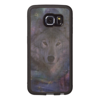 Wolf in the Moonlight Wood Phone Case